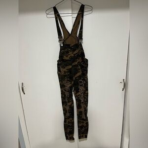 American Bazi Brown and Green Velvet Jumpsuit